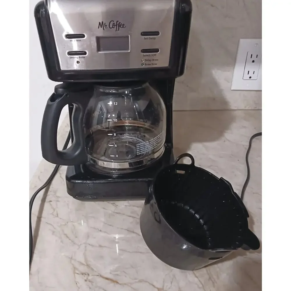 Mr.‎ Coffee Maker Stainless Steel 12-Cup Programmable w Clock Works Luxe